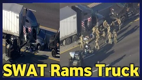 SWAT Rams Truck to End Texas Highway Standoff, "HIGHWAY TRAFFIC JAM"