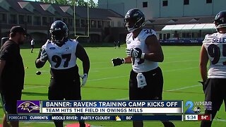 Ravens, Pierce hit the field for training camp