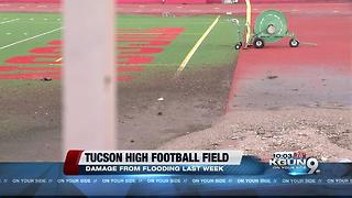 Tucson High Football Field flooded again