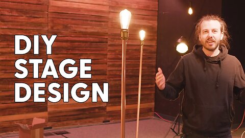 Church Stage Design Idea | Edison Bulb Light Stands