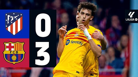 ATLETICO DE MADRID 0 vs 3 FC BARCELONA | LALIGA 2023/24 Game Highlights