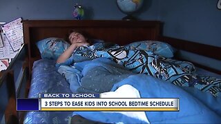 3 steps to ease kids into school bedtime schedule