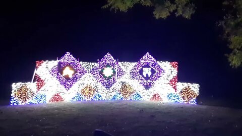 Lewis Ginter Botanical Garden, Richmond, VA. Gardenfest of Lights with Robin on the Road