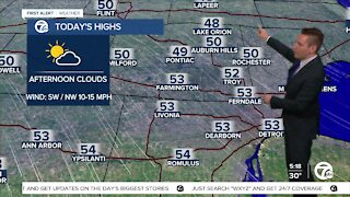 Metro Detroit Forecast: Nice day before a cold front swings through