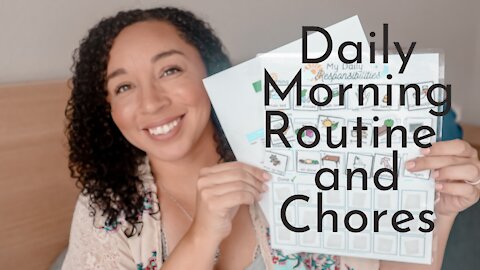HOMESCHOOL MORNING SCHEDULE // KIDS DAILY MORNING ROUTINE & CHORES// LARGE FAMILY Schedule & Charts