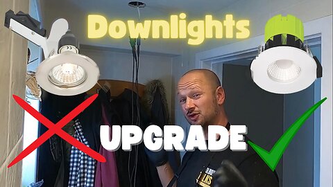 Upgrade Downlights From OLD GU10 Fitting + Wiring Repair 🪱