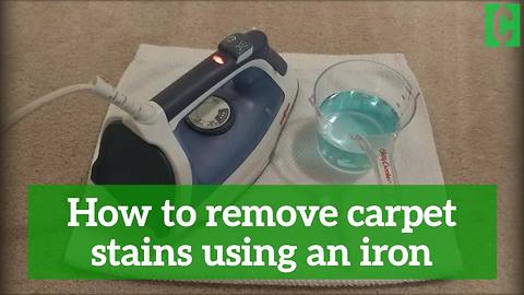 How to remove carpet stains using an iron