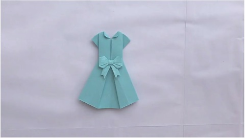 Origami magic: How to make a paper dress