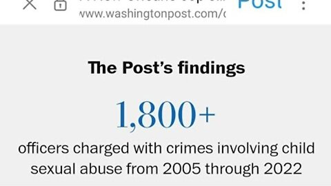WASHINGTON POST EXPOSES U.S. POLICE FOR WIDESPREAD PREDATOR PROBLEM