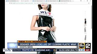 Dress that looks like dry cleaner plastic cover