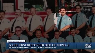Globe first responder dies of COVID-19