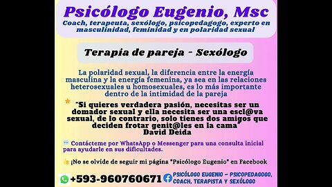 Psicólogo Eugenio -1 #Psicología, #Autoayuda, #SaludMental, #ConsejosPsicológicos