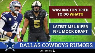 Cowboys Rumors: Commanders Tried To Trade For Dak? Sign Tyrann Mathieu? + Mel Kiper NFL Mock Draft