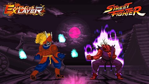 Shin Akuma vs Garuda - Street Fighter EX Boss Battle - Capcom vs SNK 2 X Fighting EX Layer