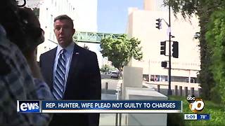 Rep. Hunter, wife plead not guilty to campaign charges
