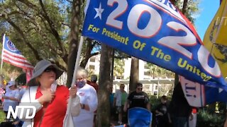 People Voice Support for Trump Outside CPAC | NTD