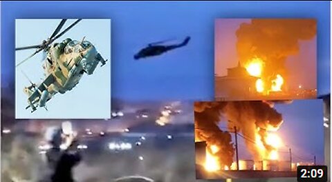 🔴 Ukraine War - Airstrike On Russian Soil! Ukrainian MI-24 Helicopters Strike Oil Depot In Belgorod