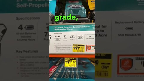 Home Depot Makita Commercial Grade Mower Price Drop!