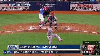 New York Yankees beat Tampa Bay Rays 7-1, take 2 of 3 from AL East leaders