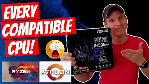 ASUS PRIME B450M-A MOTHERBOARD | EVERY COMPATIBLE CPU FOR THIS MOBO! ASTONISHING LIST!