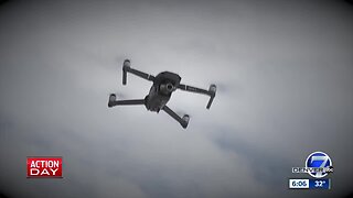 Squadron of drones over northeast Colorado