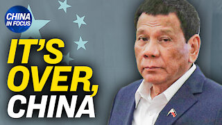 Philippine president to China: will not back down; Chinese military simulates Taiwan invasion