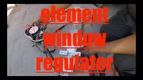 Window NOISE, STUCK down Motor Regulator Replacement Honda Element√ fix it angel