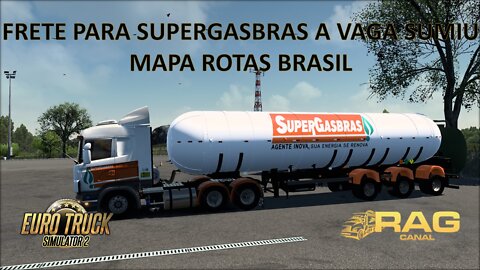 Frete para Supergasbrás - Mapa Rotas Brasil. A Vaga Sumiu!!!