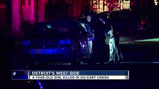 4-year-old girl killed in go-kart crash on Detroit's west side
