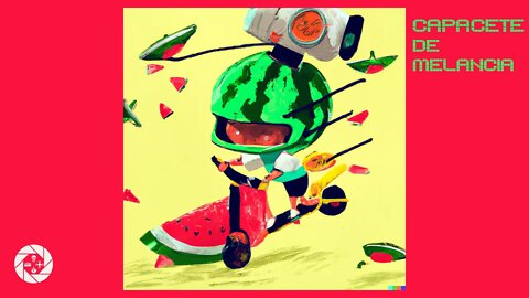 Capacete de melancia