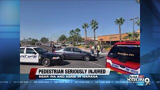 Pedestrian seriously injured in Marana wreck