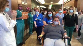 Dignity Health Memorial Hospital's first COVID-19 patient goes home