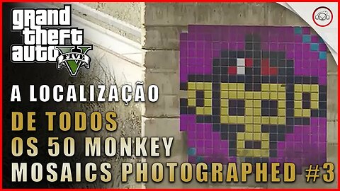 GTA V, A localização de todos os 50 Monkey Mosaics Photographed #3 | Gameplay PT-BR