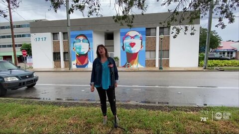 Sarasota mural honors health care workers fighting COVID-19