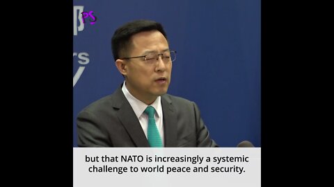 "The history of NATO is one of constant conflict and war": Chinese spokesperson Zhao Lijian