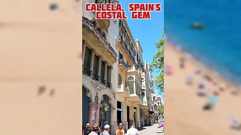 Part 2: Welcome to Calella, Spain's Coastal Gem! #shorts #shortswithcamilla #holiday #beach