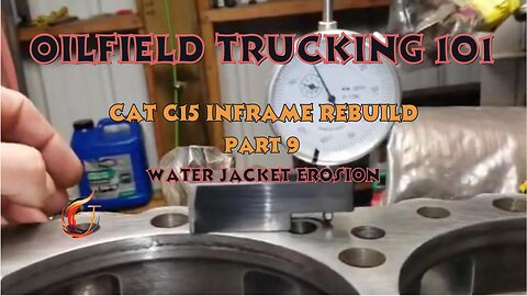 Caterpillar c15 inframe rebuild part 9. Water jacket erosion