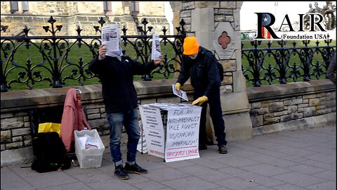 Trotskyist League 'booth' at Anti-ISrael protest Nov 2023