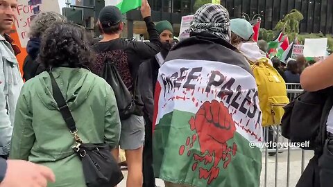 LIVE: Communist and Militant Palestinian Groups Rally near NYC Israeli Consulate after Hamas Attack