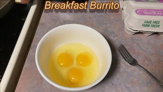 Breakfast Burrito (My favorite with a hash brown)