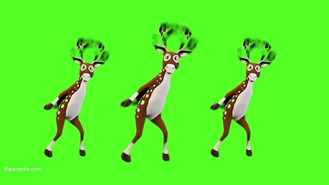 Dancing Deer Green Screen Video Effects Free Chroma Background