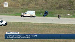 At least one dead in multi-car crash on Highway 412 near Inola