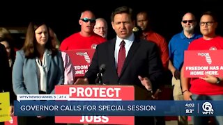 Gov. Ron DeSantis calls for lawmaker special session to fight federal COVID-19 vaccine mandates