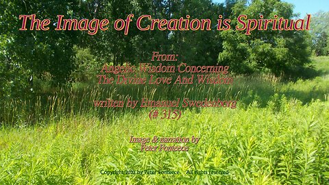 The Image of Creation is Spiritual