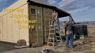 Covering Shipping Container Doors without losing functionality