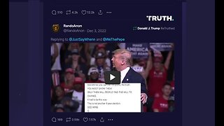 President Trump Re-posts THIS on Truth Social!! 1.12.2023
