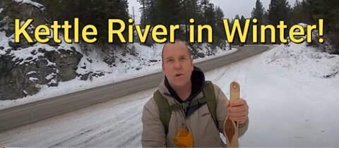 Kettle River Falls in Winter! With Audio