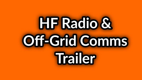 HF radio & off-grid communications