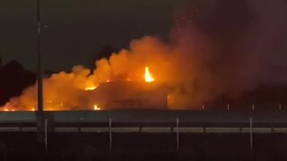 Vehicle fire on Florida's Turnpike