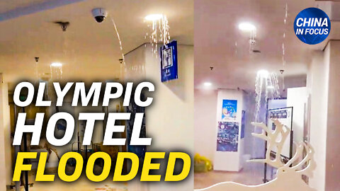 Video: Olympic athlete's hotel room gets drenched; Sec. Blinken: China seeks to dominate the world